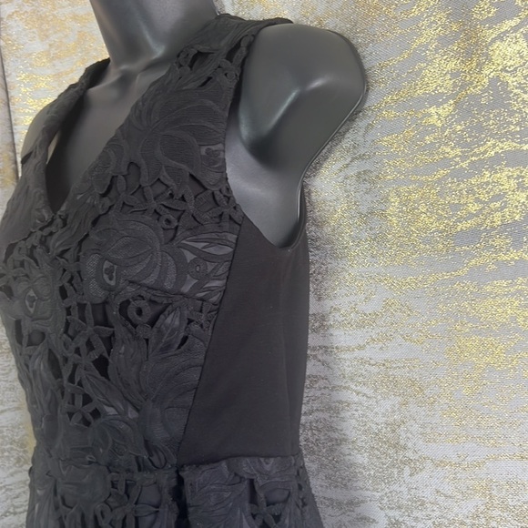Club Monaco Women’s Leala Lace Cocktail Black Sleeveless Dress Size 0 - Picture 9 of 17